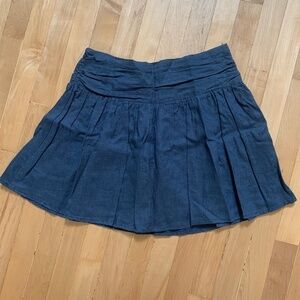 ⚡️ Flash Sale Dark Blue Linen Mustard Seed Skirt Size Large